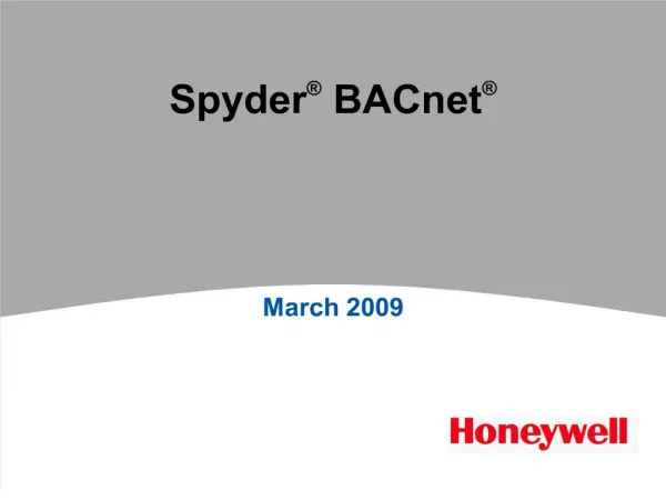 Spyder BACnet