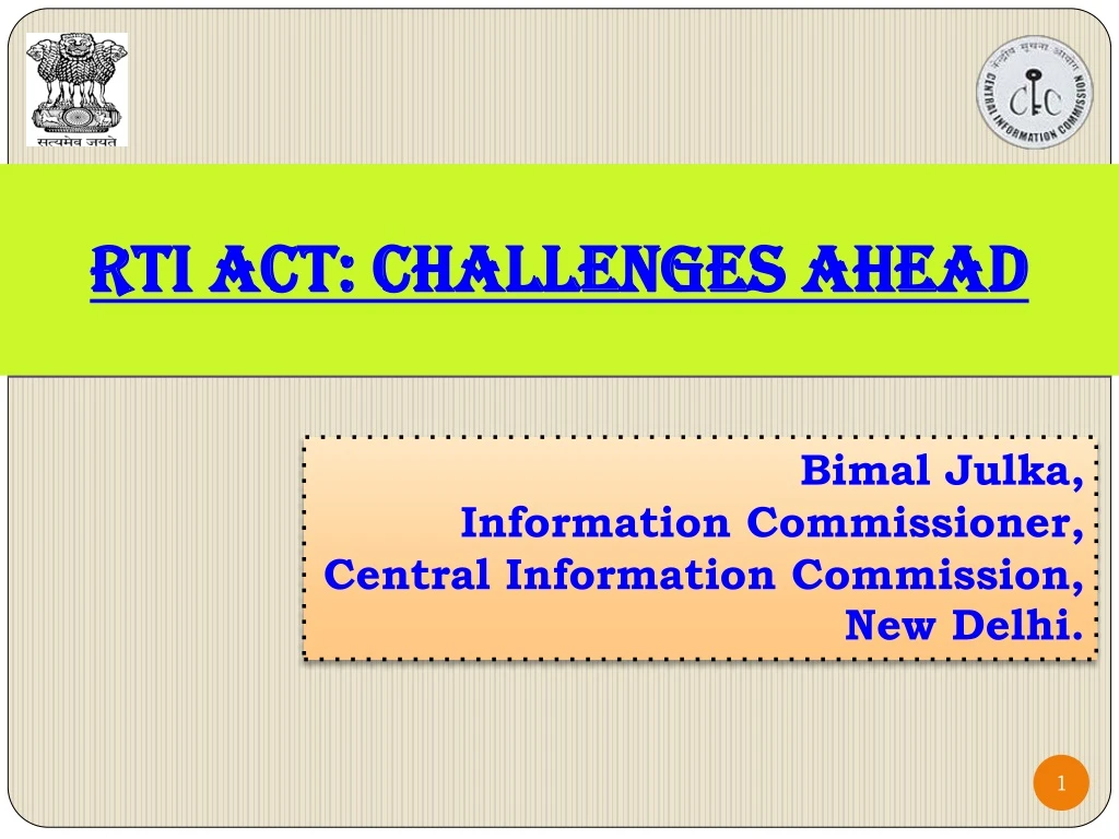 rti act challenges ahead