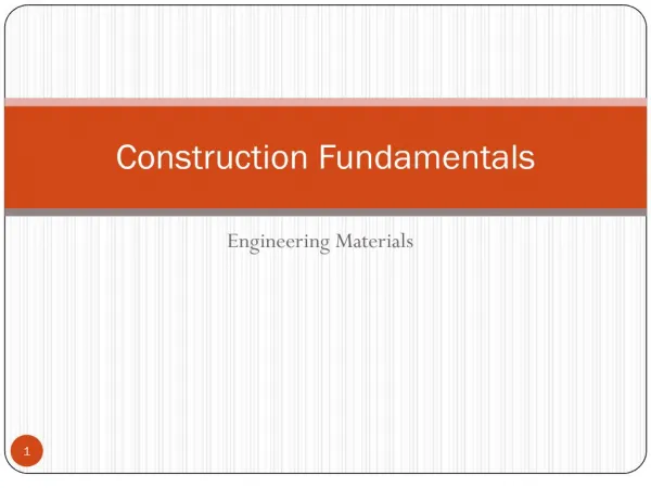 Construction Fundamentals