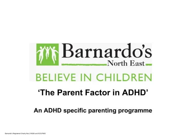 The Parent Factor in ADHD