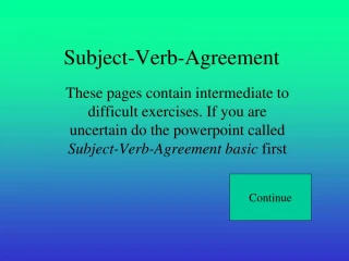 Subject-Verb-Agreement