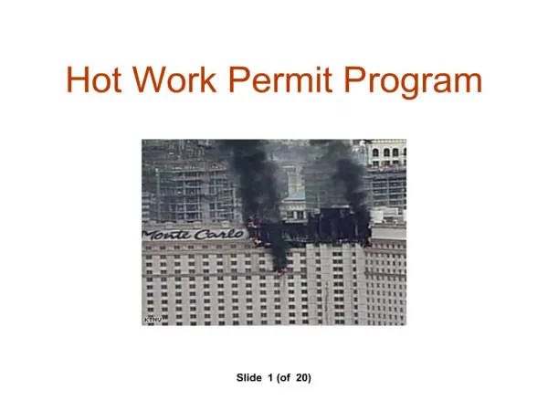 Hot Work Permit Program