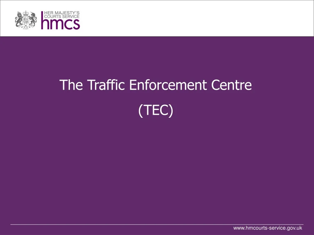 the traffic enforcement centre tec