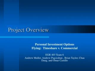 Project Overview - slide 1