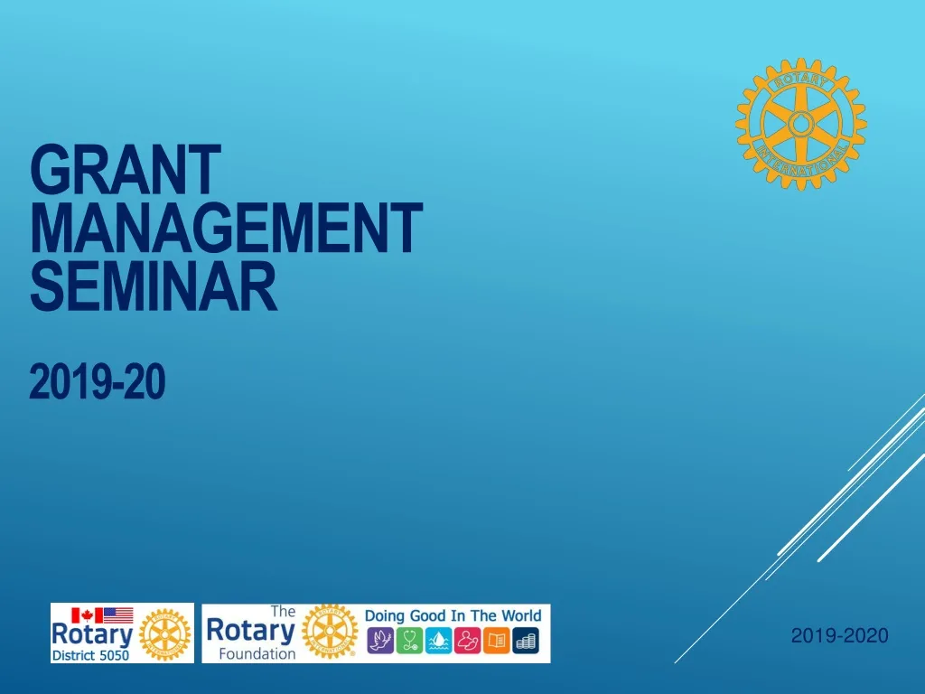 grant management seminar 2019 20