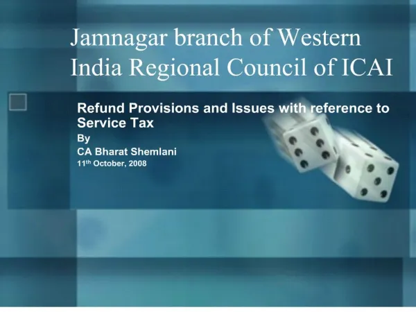 Jamnagar branch of Western India Regional Council of ICAI