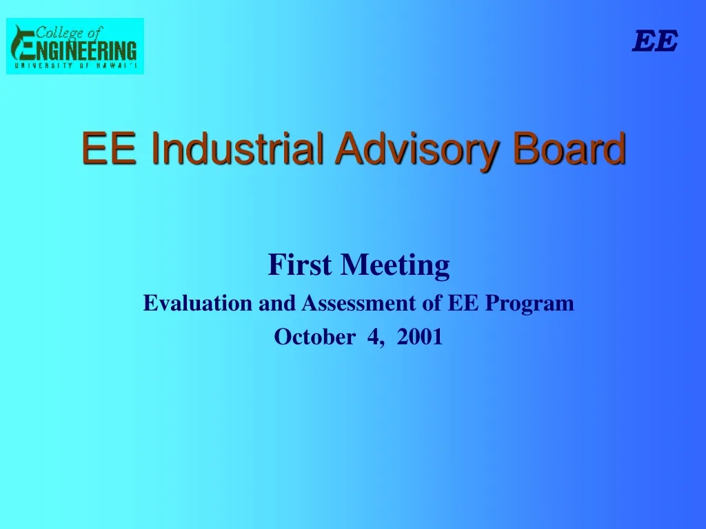 ee industrial advisory board