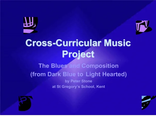 Cross-Curricular Music Project
