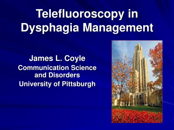 Telefluoroscopy in Dysphagia Management