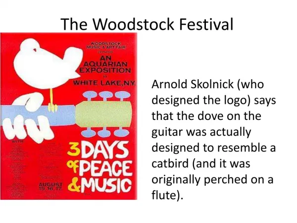 The Woodstock Festival