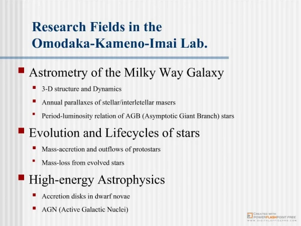 Omodaka-Kameno-Imai Laboratory Observational Astronomy