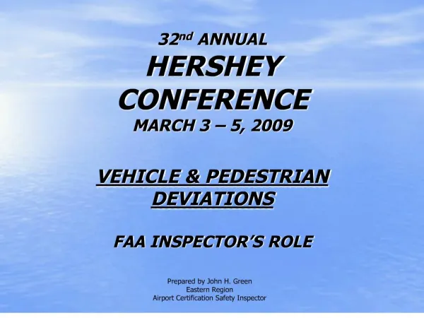 32 nd ANNUAL HERSHEY CO