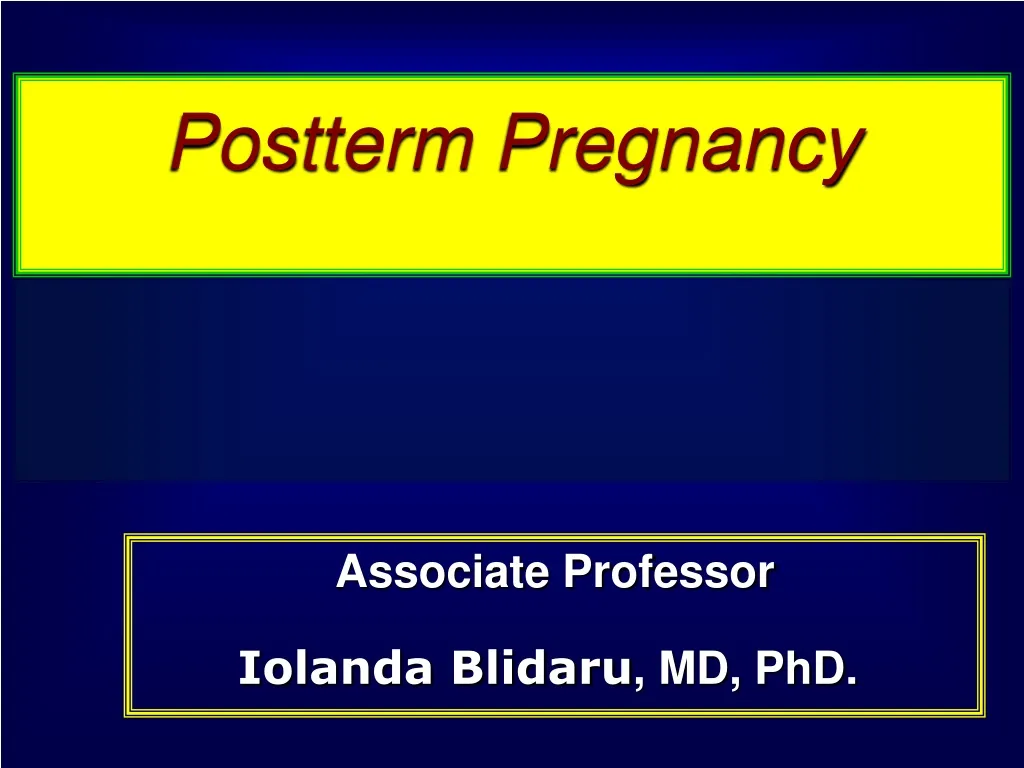postterm pregnancy