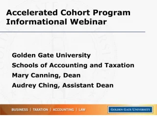 Accelerated Cohort Program Informational Webinar - slide 1
