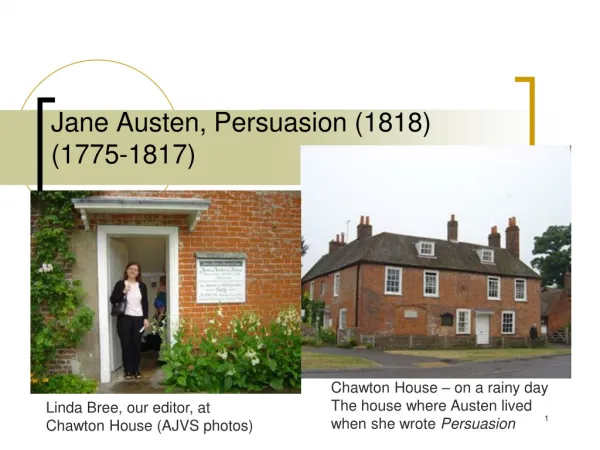Jane Austen, Persuasion (1818) (1775-1817)