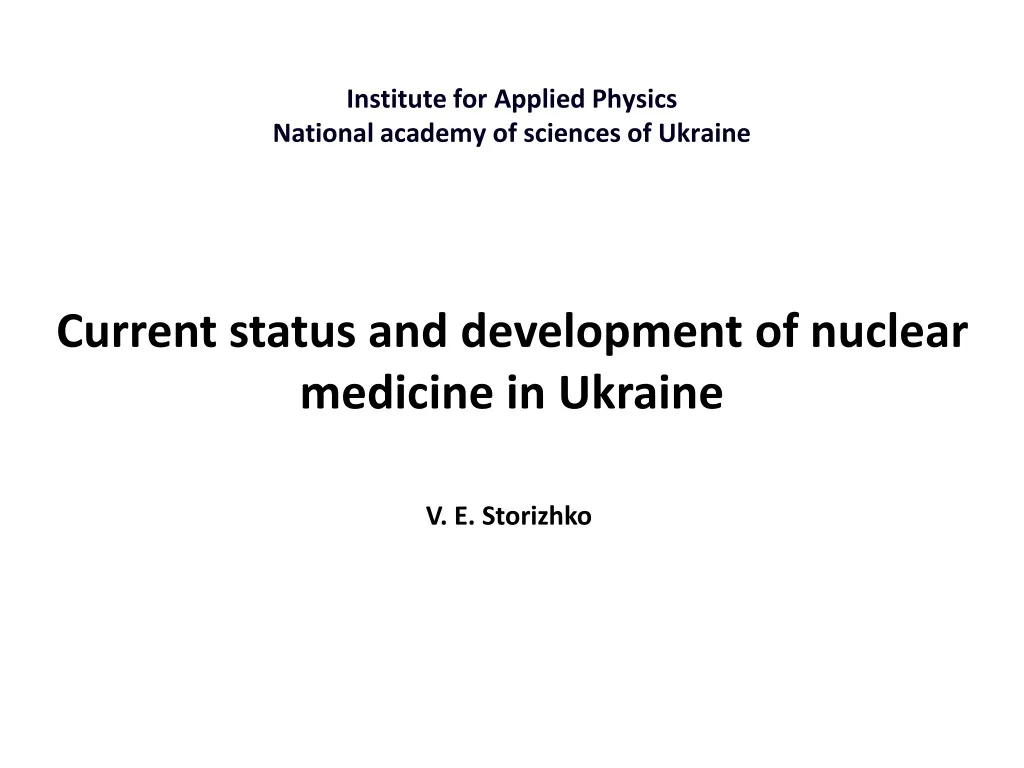 institute for a pplied physics national academy of sciences of ukraine