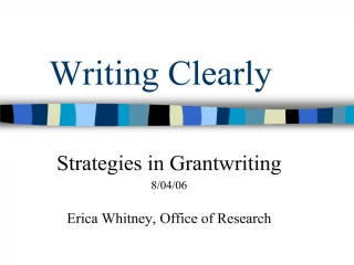 Writing Clearly - slide 1