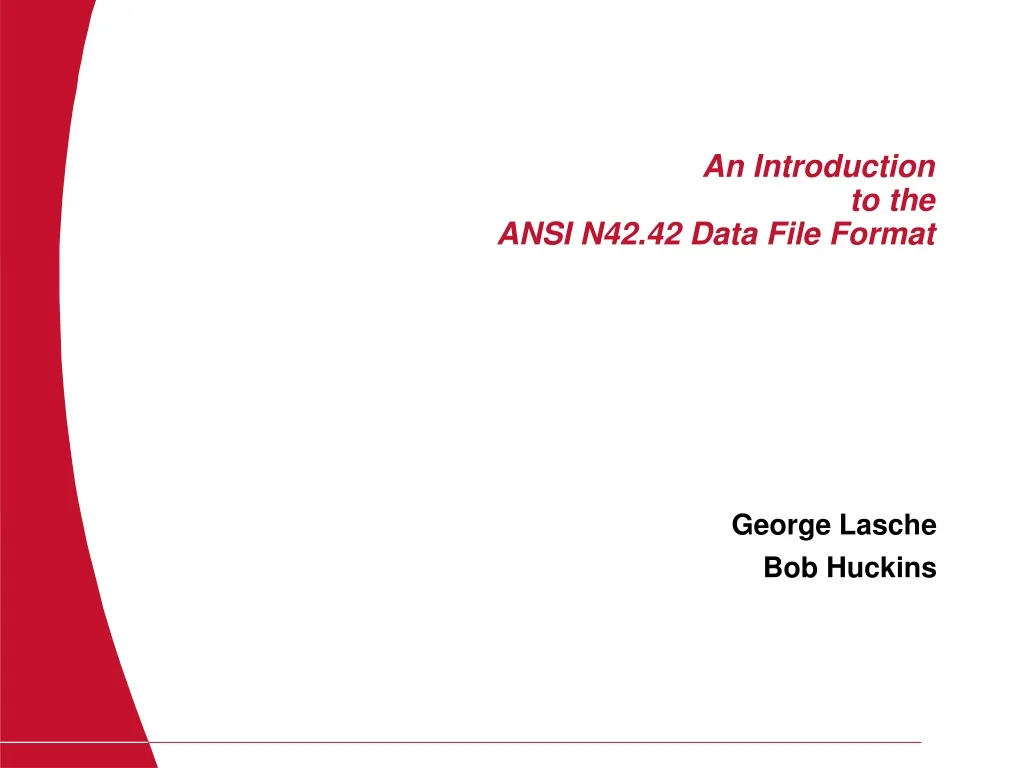 an introduction to the ansi n42 42 data file format