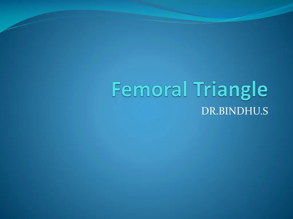 femoral triangle