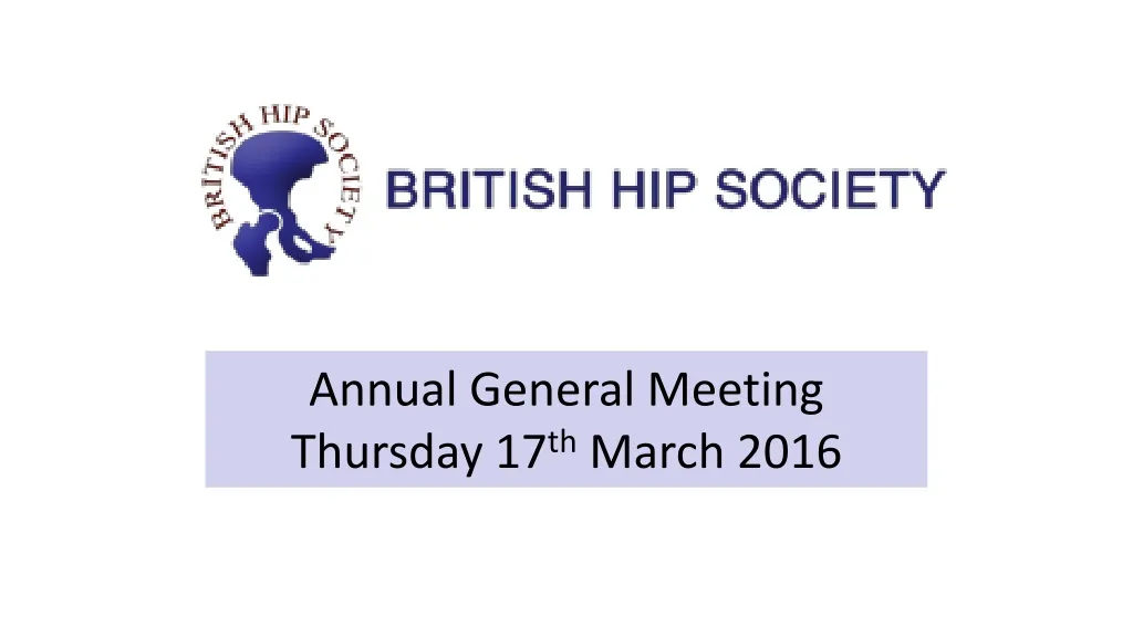 annual general meeting thursday 17 th march 2016
