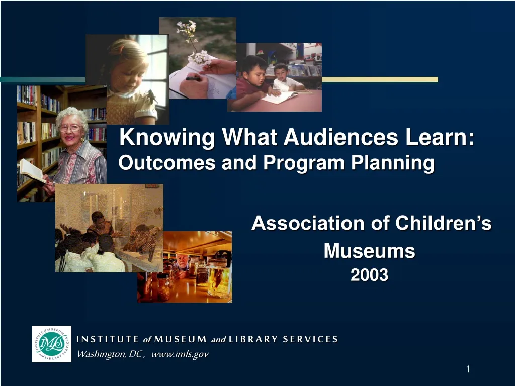 knowing what audiences learn outcomes and program