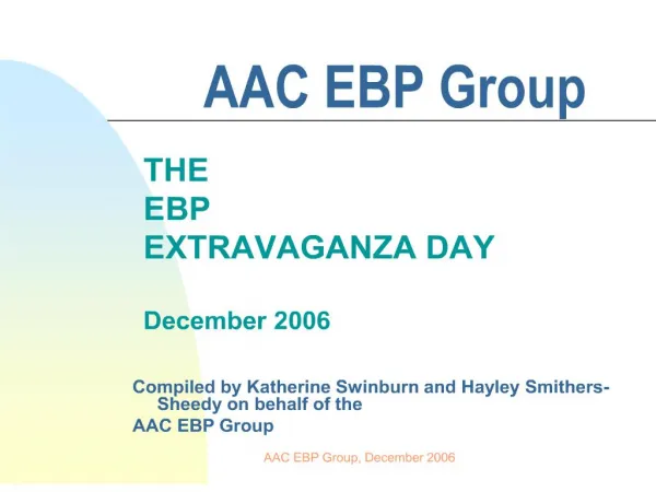 AAC EBP Group
