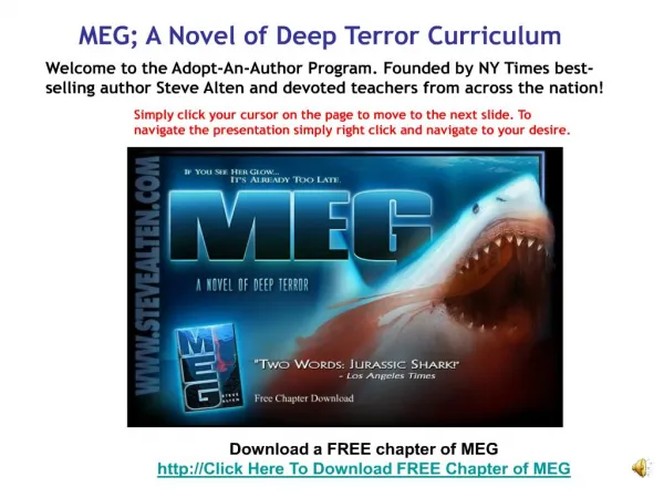 MEG; A Novel of Deep Terror Curriculum