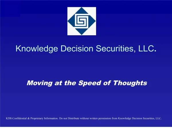 Knowledge Decision Securities, LLC.