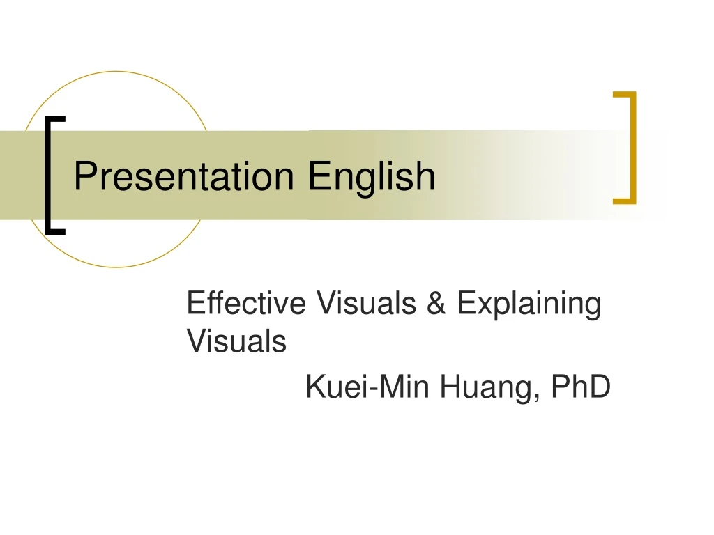 presentation english