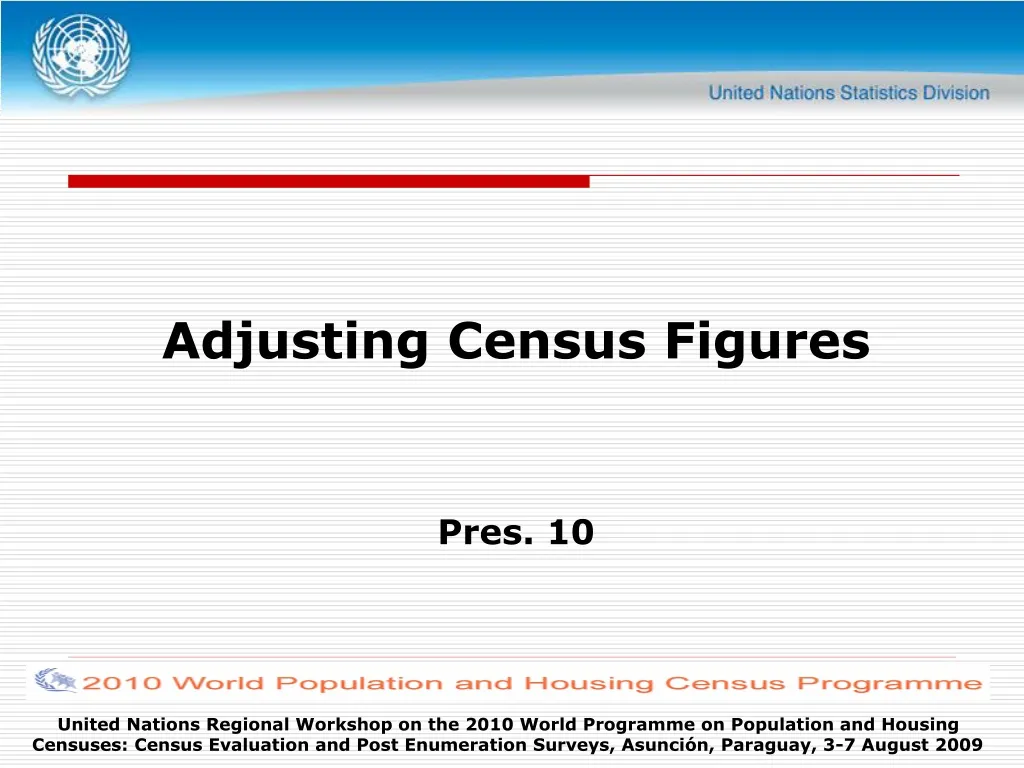adjusting census figures pres 10