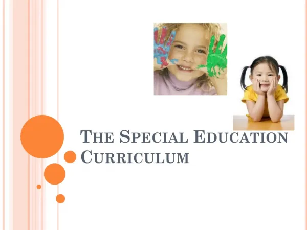 The Special Education Curriculum
