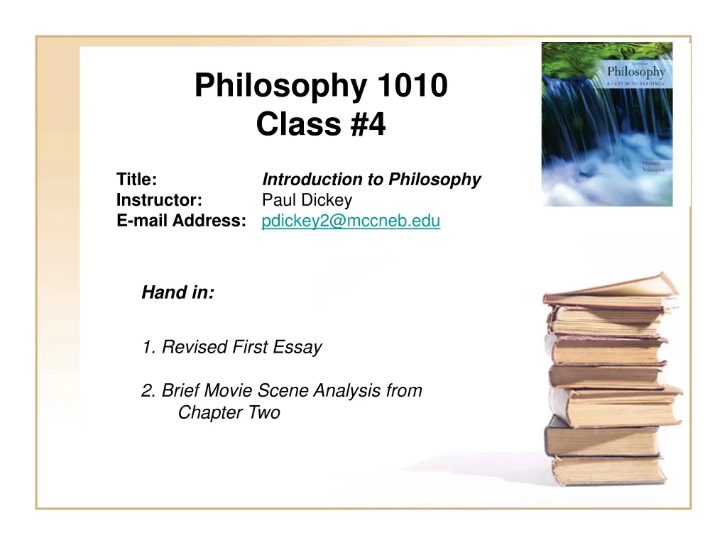 philosophy 1010 class 4