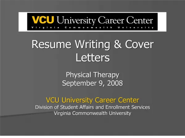 Resume Writing Cover Letters