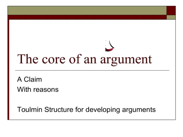 The core of an argument