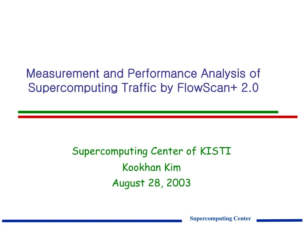 measurement and performance analysis