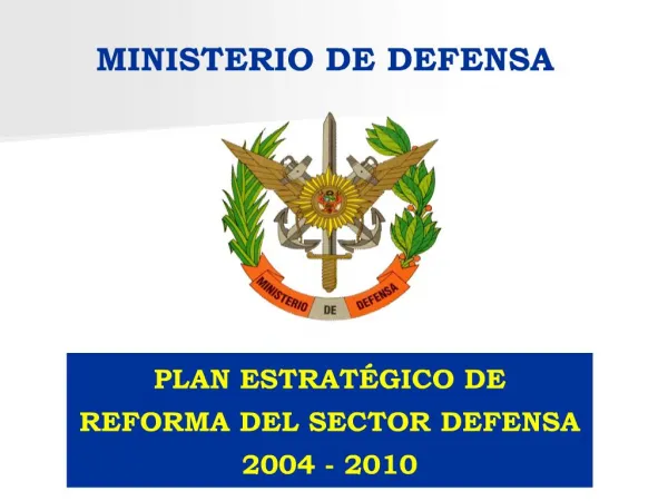 MINISTERIO DE DEFENSA