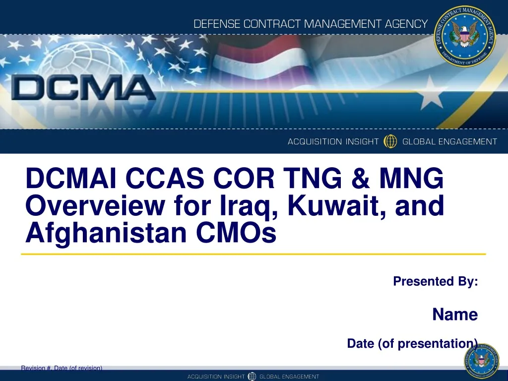 dcmai ccas cor tng mng overveiew for iraq kuwait