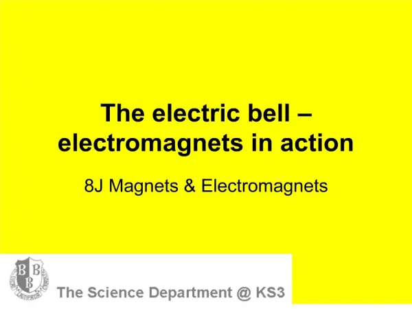 The electric bell electromagnets in action