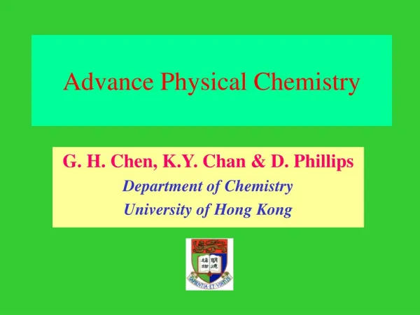Advance Physical Chemistry
