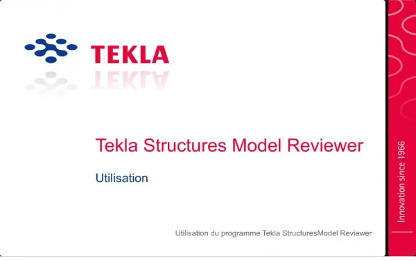 Tekla Structures Model Reviewer
