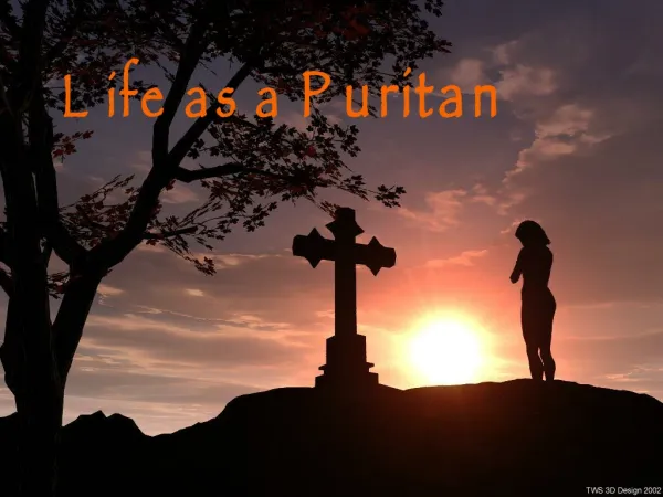 Life as a Puritan