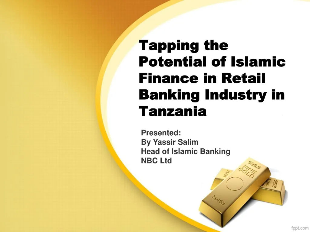 tapping the potential of islamic finance in retail banking industry in tanzania