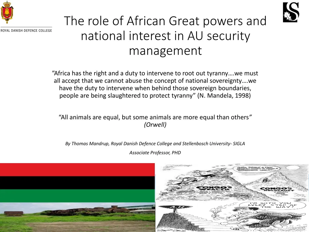 the role of african great powers and national interest in au security management