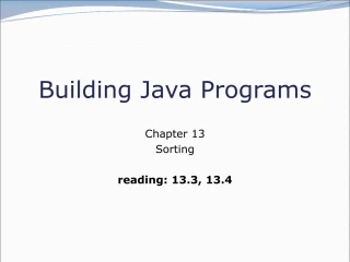Building Java Programs - slide 1