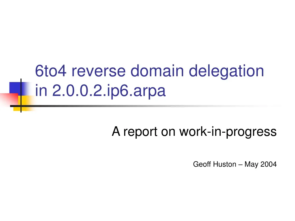 6to4 reverse domain delegation in 2 0 0 2 ip6 arpa