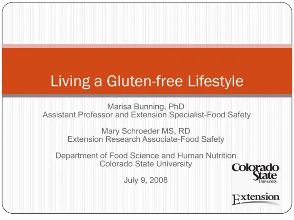 Living a Gluten-free Lifestyle