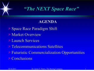 The NEXT Space Race - slide 1