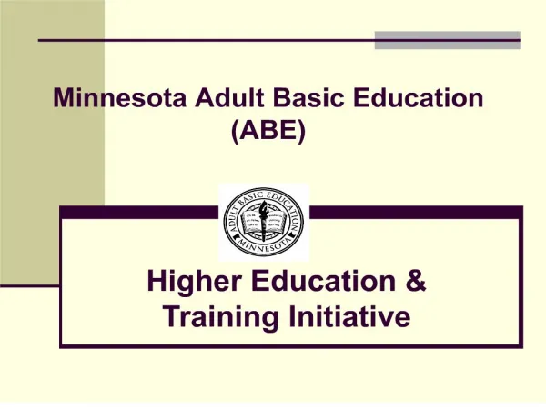 Minnesota Adult Basic Education ABE