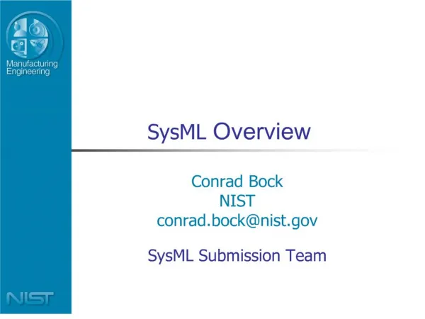 SysML Overview