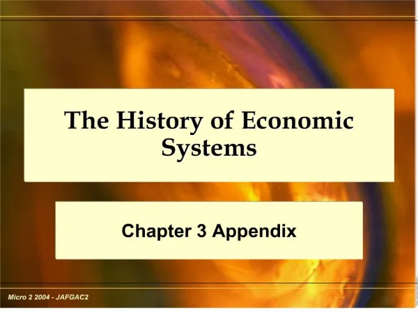 The History of Economic Systems